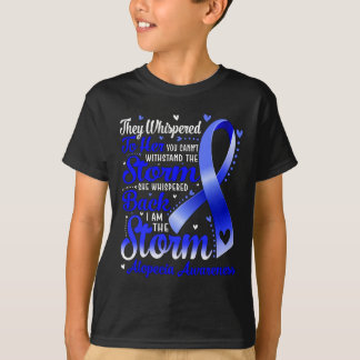 I Am The Storm Alopecia Awareness Blue Ribbon  T-Shirt