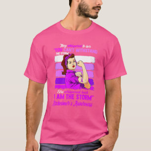 I Am The Storm Alzheimer's Awareness Warrior Women T-Shirt