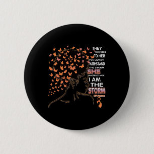 I Am The Storm Black Woman Crps Awareness  6 Cm Round Badge