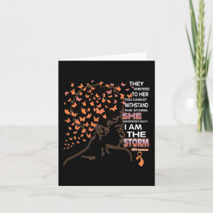 I am the storm Black Woman CRPS Awareness Card