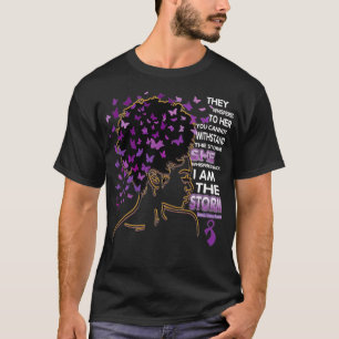 I am the storm Black Woman Domestic Violence Aware T-Shirt