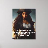 I Am the Storm Black Woman Pirate Art