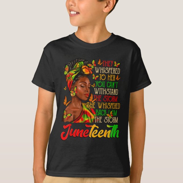 I Am The Storm Black Women Black History Month  T-Shirt (Front)