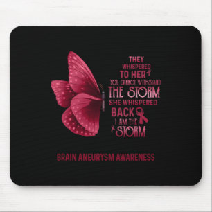 I Am The Storm Brain Aneurysm Awareness Butterfly Mouse Pad