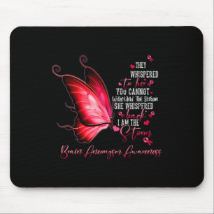 I Am The Storm Brain Aneurysm Awareness Butterfly Mouse Pad