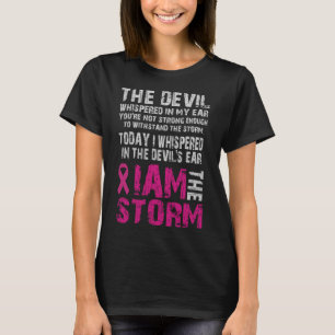 I Am The Storm Breast Cancer Awareness Comfort T-Shirt