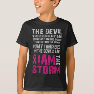 I Am The Storm Breast Cancer Awareness Comfort T-Shirt