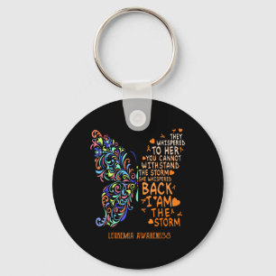 I Am The Storm Butterfly Leukaemia Blood Cancer Aw Key Ring