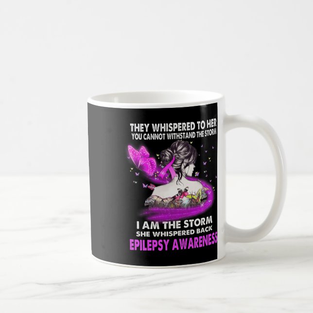 I Am The Storm Epilepsy Awareness  Coffee Mug (Right)