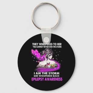 I Am The Storm Epilepsy Awareness Key Ring