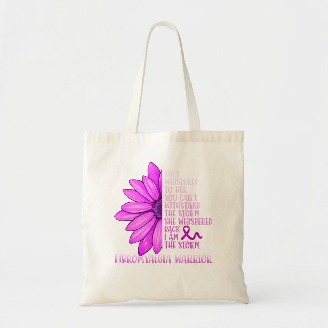 I Am The Storm Fibromyalgia Awareness  Tote Bag (Front)