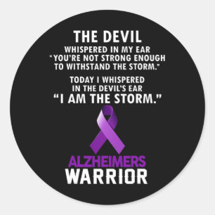 I Am The Storm Heimerheimer Warrior Classic Round Sticker