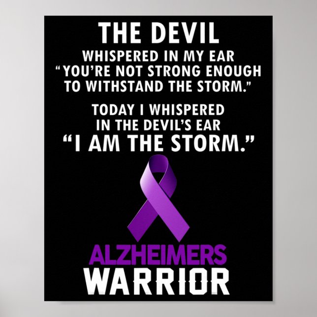 I Am The Storm Heimerheimer Warrior  Poster (Front)