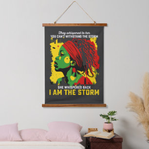 I Am The Storm Juneteenth They Whispered To Her Hanging Tapestry