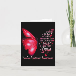 I Am The Storm Marfan Syndrome Awareness Butterfly Card