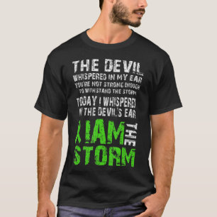 I Am The Storm Mental Health Awareness Green Ribb T-Shirt