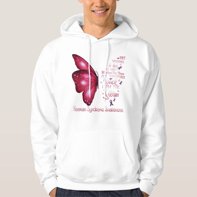 I am the storm Noonan Syndrome Butterfly Hoodie (Front)