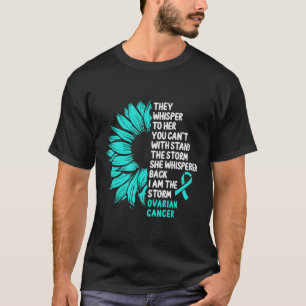 I am the Storm Ovarian Cancer Awareness Teal Ribbo T-Shirt