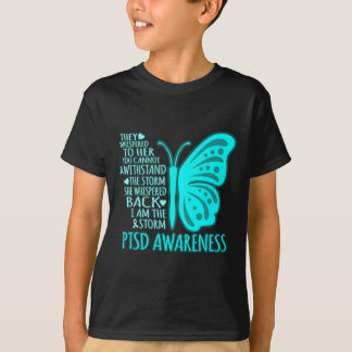 I Am The Storm Ptsd Stress Awareness Ribbon Graphi T-Shirt