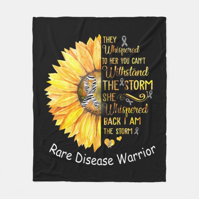 I am the Storm Rare Disease Warrior T-Shirt38  Fleece Blanket (Front)