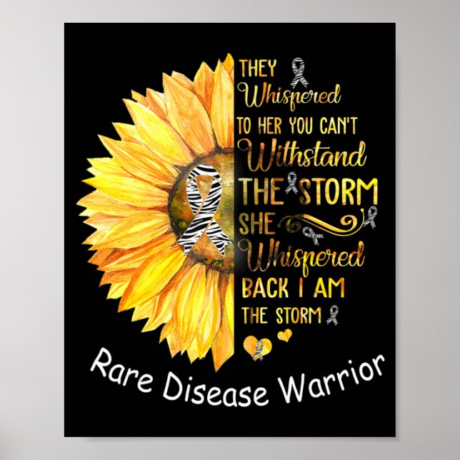 I am the Storm Rare Disease Warrior T-Shirt38  Poster (Front)