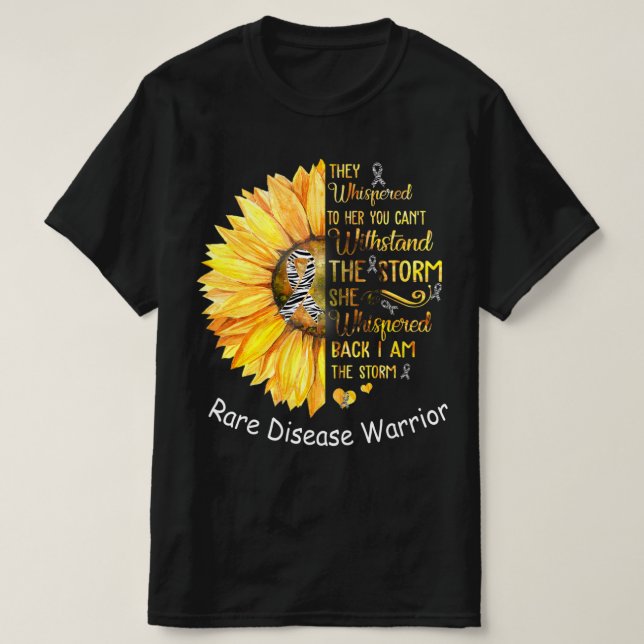 I am the Storm Rare Disease Warrior T-Shirt38  T-Shirt (Design Front)