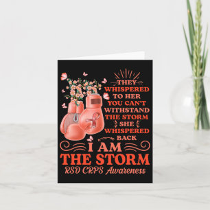 I Am The Storm Rsd Crps Awareness Boxing Gloves Bu Card