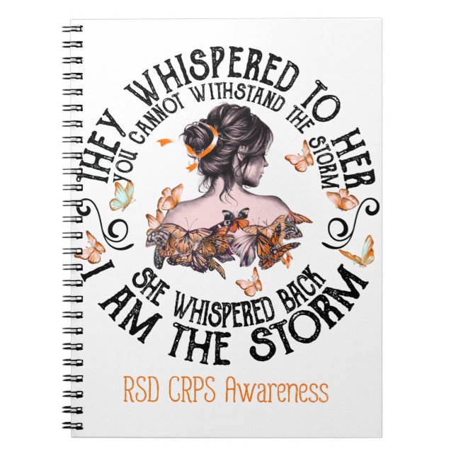 I Am The Storm RSD CRPS Awareness Notebook (Front)