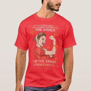 I Am the Storm She Whispered Back ADHD Women Warri T-Shirt