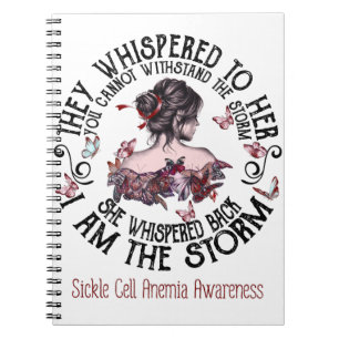 I Am The Storm Sickle Cell Anaemia Awareness Notebook