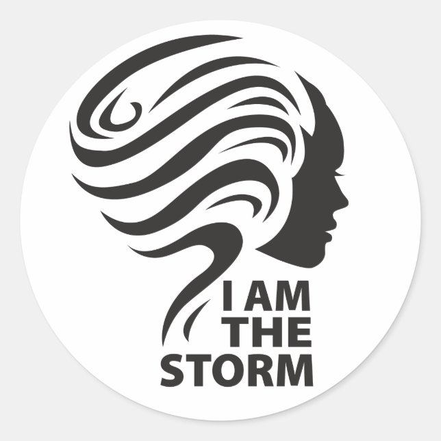 I am the Storm stickers (Front)