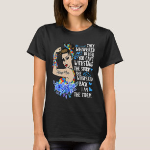 I Am The Storm Strong Woman Autism Awareness Puzzl T-Shirt