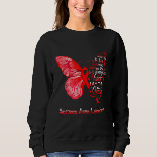 I Am The Storm Substance Abuse Awareness Butterfly Sweatshirt