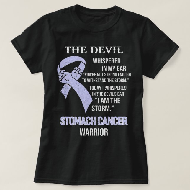 I Am The Storm Support Stomach Cancer Awareness T-Shirt (Design Front)