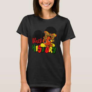 I Am The Strong African Queen Girls Black History  T-Shirt
