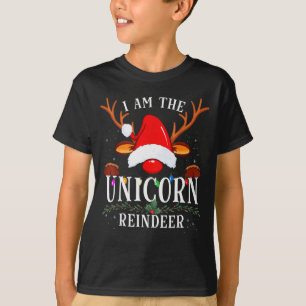 I Am The Unicorn Reindeer Christmas Family T-Shirt