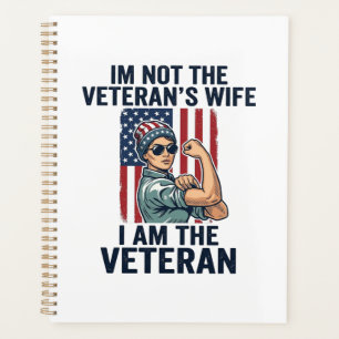 I Am the Veteran Patriotic Woman Veteran Design_1 Planner