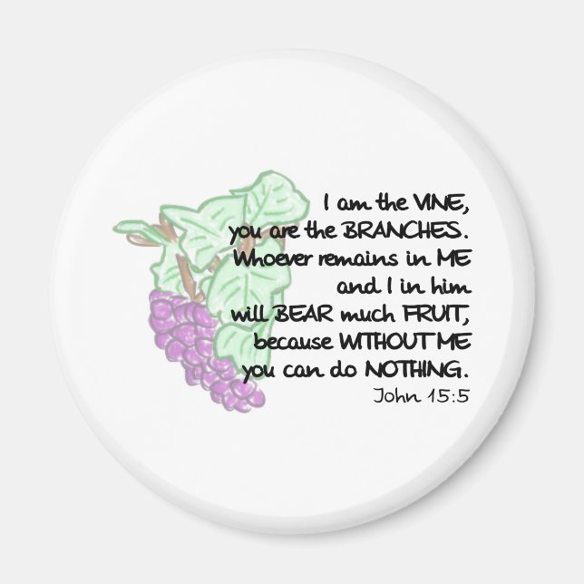 I am the vine, you are the branches... Magnet (Front)
