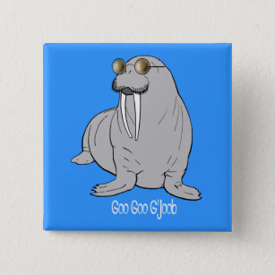 I am the Walrus 15 Cm Square Badge