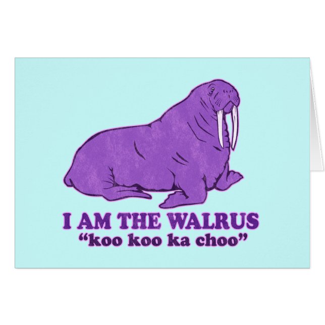 I am the Walrus Card (Front Horizontal)