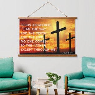 I am the way and the truth and the life john 14:6 hanging tapestry