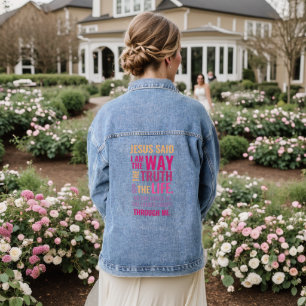 I am the Way kids in bright colours Denim Jacket