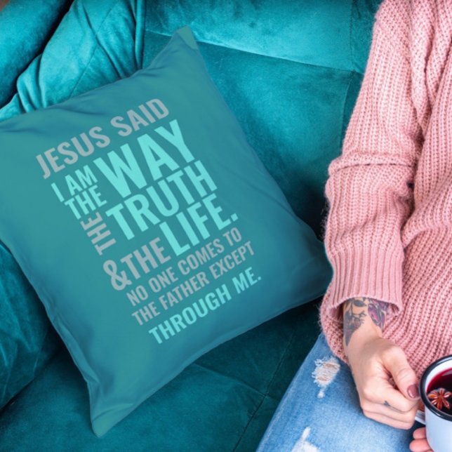 I am the Way Throw Pillows (Creator Uploaded)