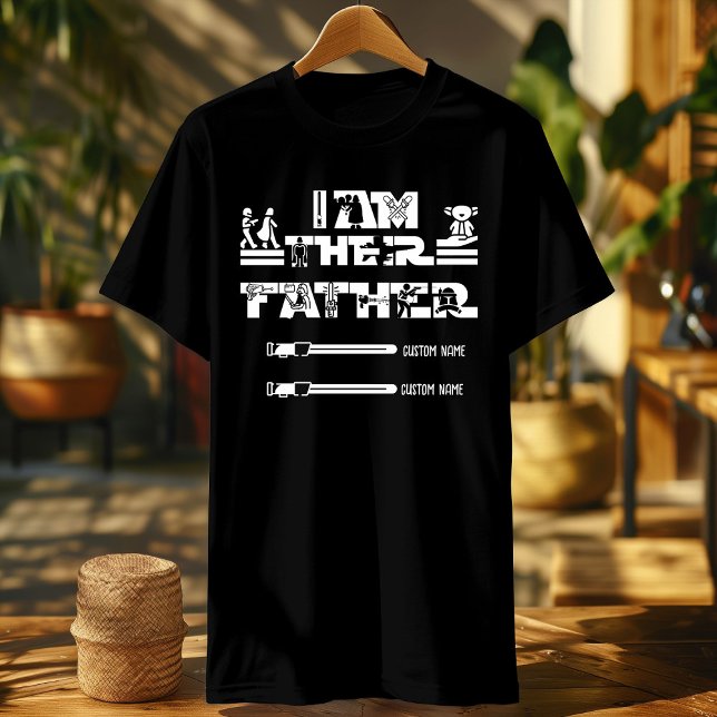 I Am Their Father lightsaber sign personalised T-Shirt (Creator Uploaded)