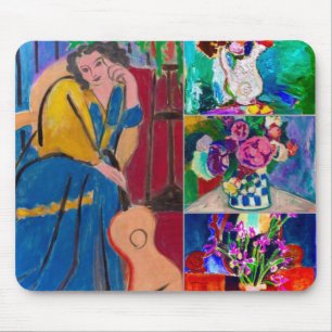I am thinking how gorgeous are Matisse ‘s flower Mouse Pad