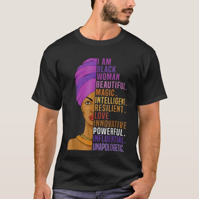 I Am Tiffany Black Woman History Month 2023 Pride  T-Shirt (Front)