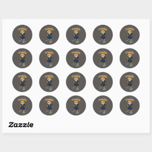 I Am Too Tired For This Shift Owl Nurse Classic Round Sticker