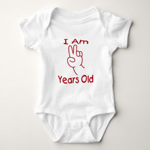 I am two T-shirt Baby Bodysuit