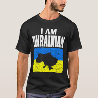 I Am Ukrainian Stand With Ukraine Support And Prid T-Shirt