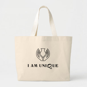 I AM UNIQUE Minimalist Tote Bag